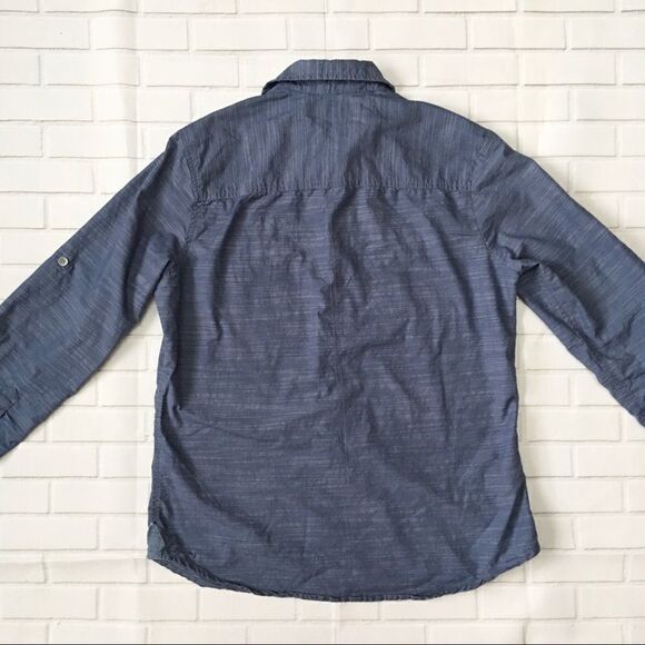 pd&c blue cotton button down shirt size small - Picture 5 of 9